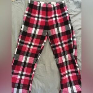 Secret Treasures Cozy Fleece Pajama Pants [S | Pink Plaid]